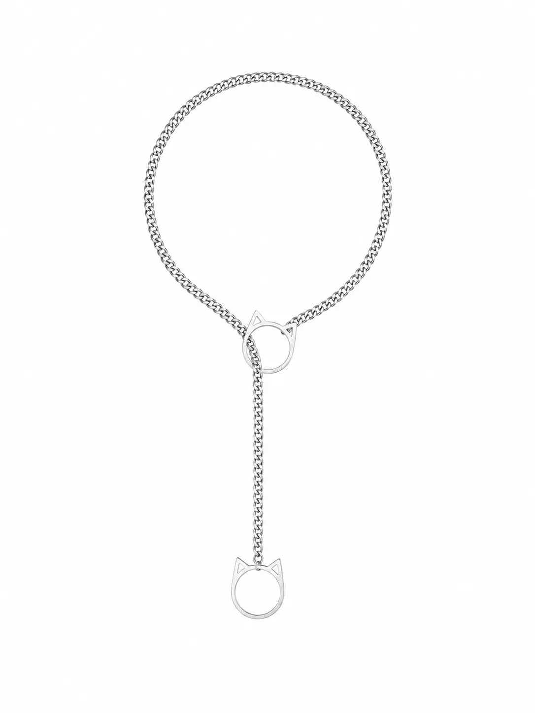 Cat O Ring Slip Choke Chain - Silver