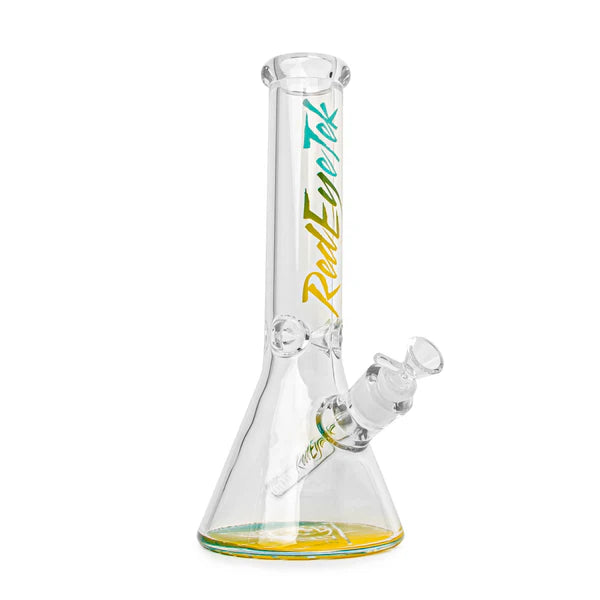 Red Eye Tek: 12" 7mm "Dusk Synth" (Yellow/Teal)