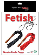 Fetish Play Wooden Flogger-Black