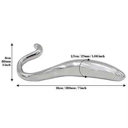 Rouge Stainless Steel Hollow Curved Wand