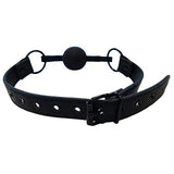 Rouge Leather Ball Gag-Black