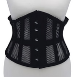Rouge Mesh Corset-Black