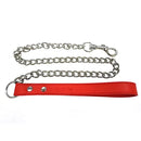 Fetish Play Leather Lead-Red