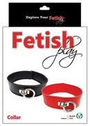 Fetish Play Leather Collar-Black