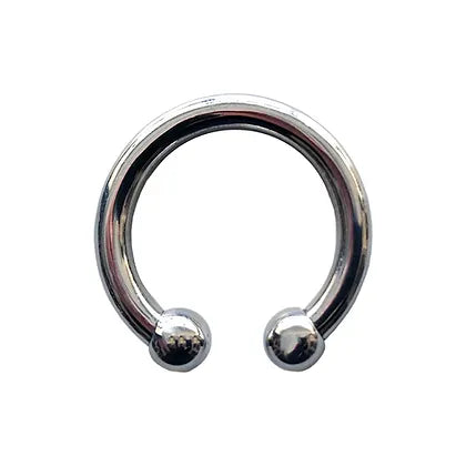 Rouge Stainless Steel Horseshoe Glans Ring