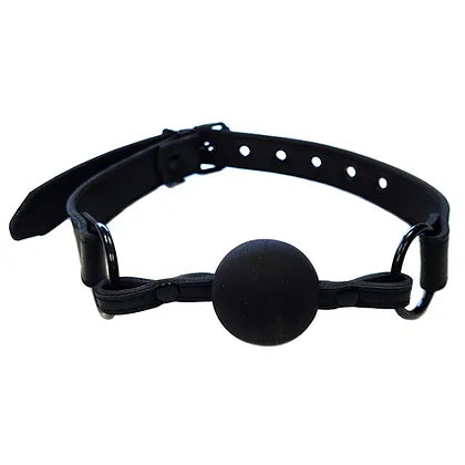 Rouge Leather Ball Gag-Black