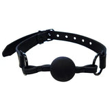 Rouge Leather Ball Gag-Black
