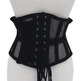 Rouge Mesh Corset-Black