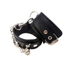 Fetish Play Leather Cuffs-Black