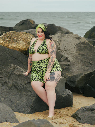 Swim: Batty Leopard Bikini Large