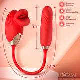 Lickgasm Bliss Kiss Thrusting Vibrator