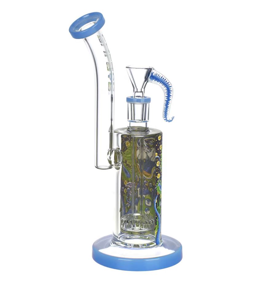 Pulsar 10.5" Tall Mushroom Rig Blue