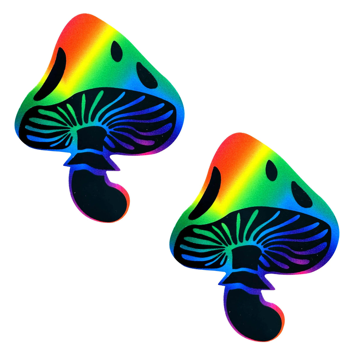 Pasties: Rainbow Trippin Blacklight Shrooms