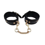 Rouge Leather Wrist Cuff w/Gold Accent