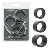 Alpha Liquid Silicone 3 Ring Stamina Set