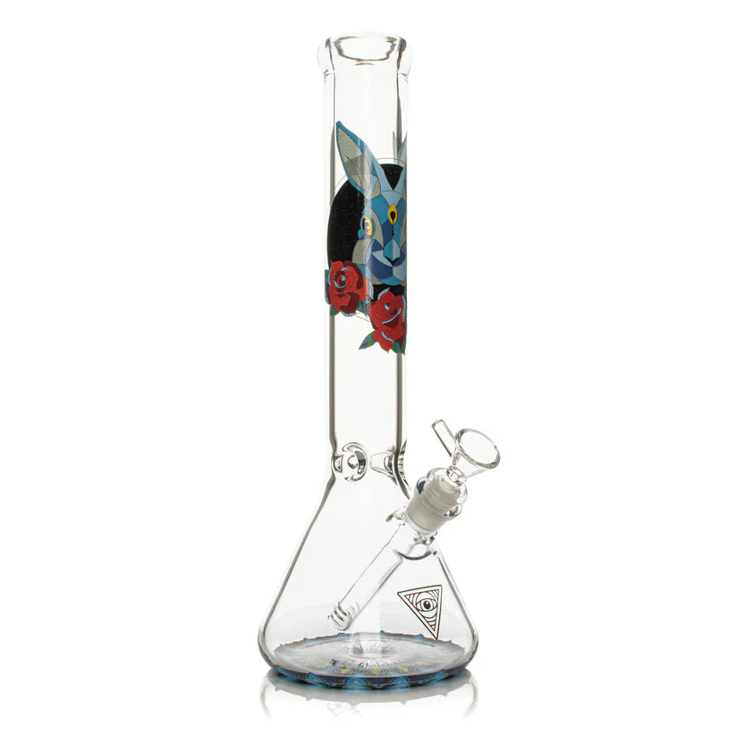 Red Eye Glass 15" 7mm Space Rabbit Beaker