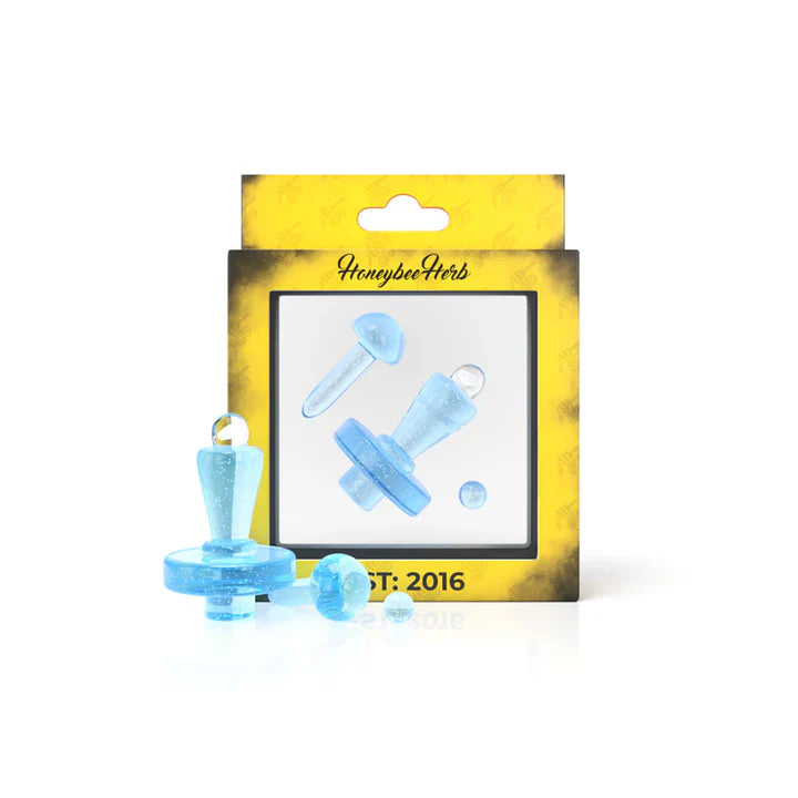 Honeybee Herb: Opal UV Terp Slurper Set (3pk - Blue)