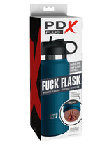 PDX Plus Fuck Flask - Blue/Brown