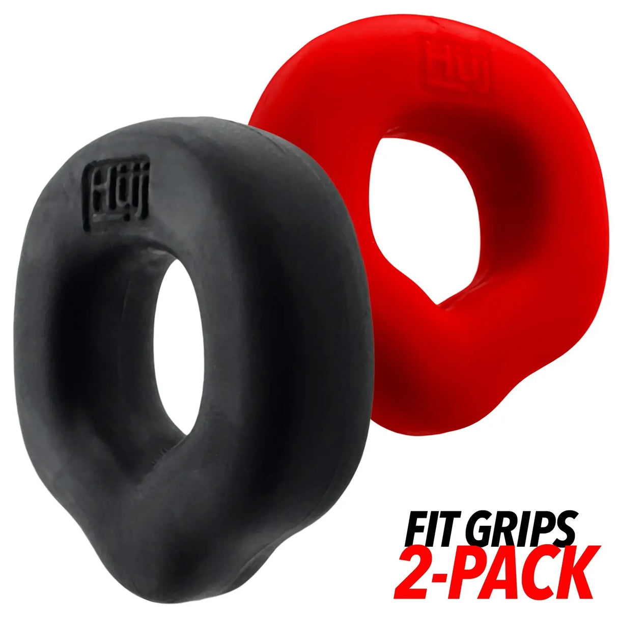 Oxballs Fit Grips 2 Pack - Black/Red