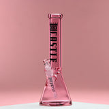 Castle Glass: 14" Luxe Electroplated (7mm Thick - Pink)