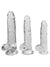 CrystalPro Cocks Dildo with Balls-Clear 7"