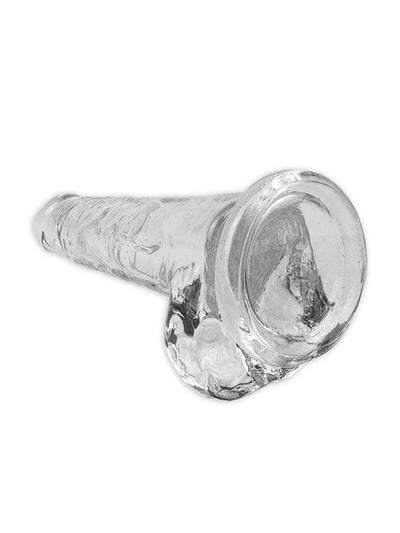 CrystalPro Cocks Dildo with Balls-Clear 6"