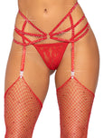 Rhinestone Garter Belt w/O Ring
