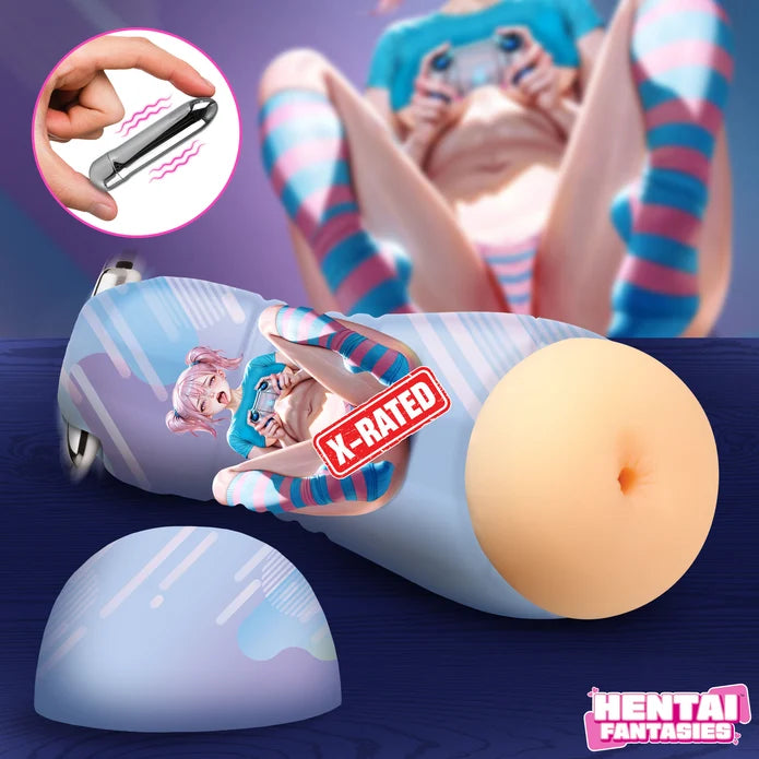 Hentai Fantasies Vibrating Stroker: Gamer Girl Haruka