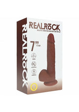 RealRock Ultra Realistic Vibrating 7" - Brown
