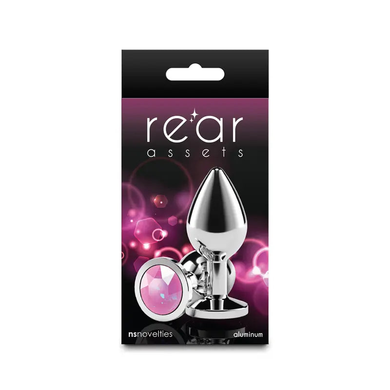 Rear Assets - Silver, Medium, Pink Gem