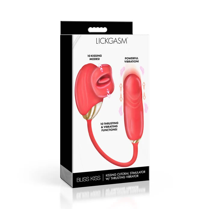 Lickgasm Bliss Kiss Thrusting Vibrator