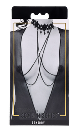 Sex & Mischief Lace Collar with Nipple Ties