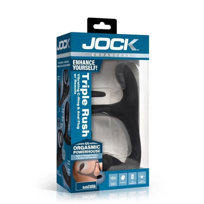 JOCK Enhancers Triple Rush Cockring & Anal Plug