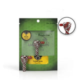 Honeybee Herb: Squiggle Bowl (14mm - Red and White)