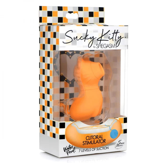 Sucky Kitty Clitoral Stimulator - Orange