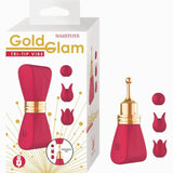 Gold Glam Tri Tip Vibe-Red