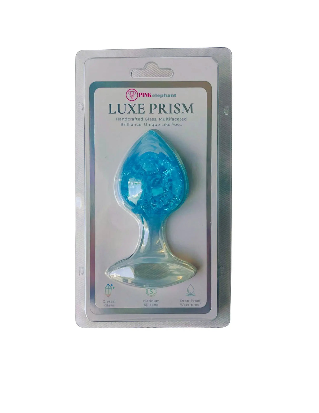 Luxe Prism Anal Plug - Large - Blue