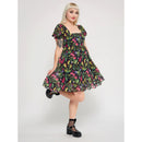 Deadly Beauties Puff Dress Large