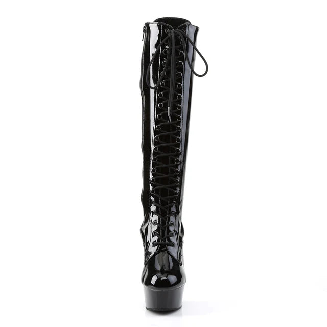 Boots: 6" Delight Knee High- Black