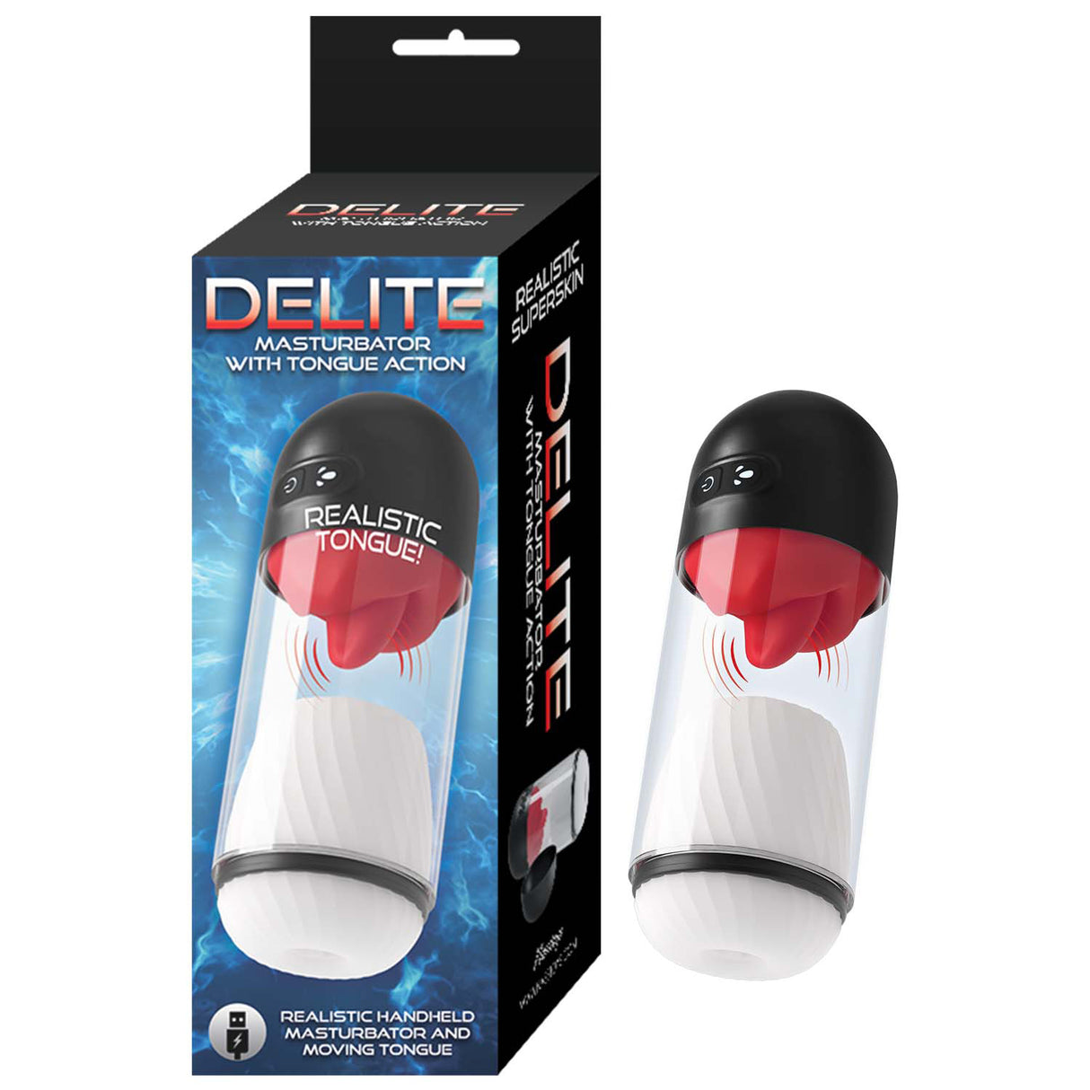 Delite Masturbator w/Tongue