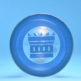 Castle Glass: 18" Standard Color Block (9mm Thick - Blue)