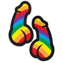 Pasties: Rainbow Pride Dick