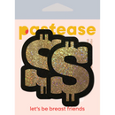 Pasties: Money Gold Glitter Dollar Sign