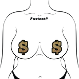 Pasties: Money Gold Glitter Dollar Sign