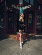 Michelle Large Fishnet Thigh High