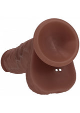 RealRock Dual Density Thrusting Dong - 8" Brown