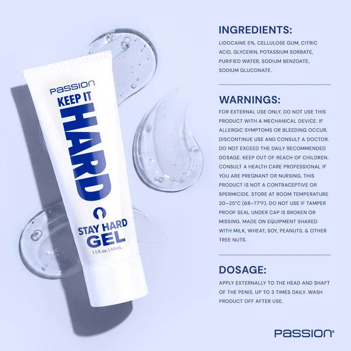 Passion Keep It Hard Gel 1.5oz