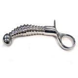 Rouge Stainless Steel Ribbed Anal Plug