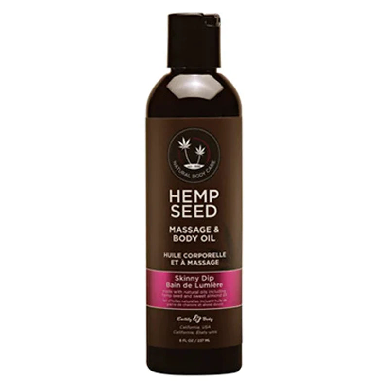 Earthly Body Hemp Massage Oil Skinny Dip