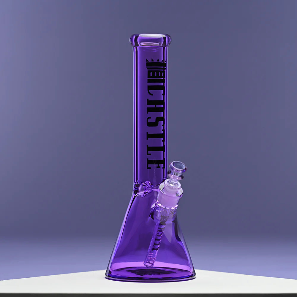Castle Glass: 14" Luxe Electroplated (7mm Thick - Purple)